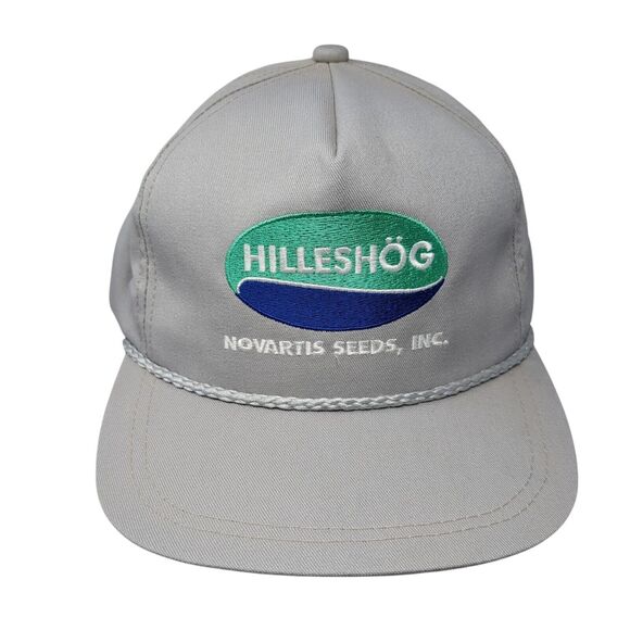 Hilleshog Novartis Seed Inc. Slideback Rope Hat Gray OSFA K-Products - Picture 1 of 9